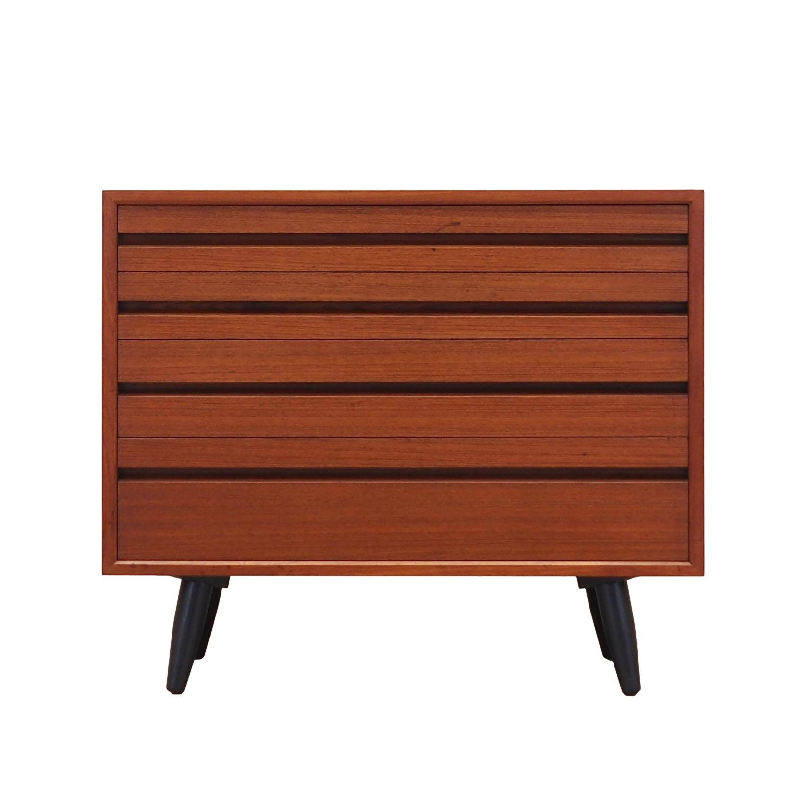 Teak chest of drawers, Danish design, 1970s, production: Denmark