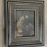 Tableau XIXème huile sur carton signé A . Vincent
