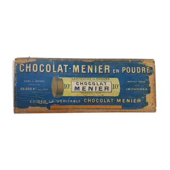 Boîte chocolat Menier bois