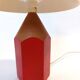 Lampe crayon 1980 rouge