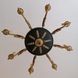 Empire style chandelier in gilded bronze