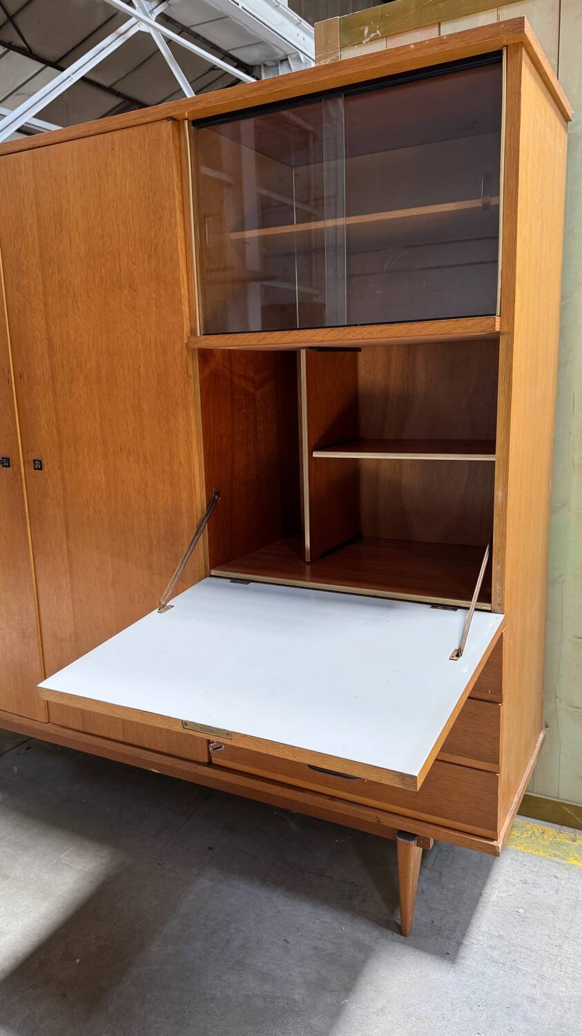 Light wood secretary cabinet 60/70