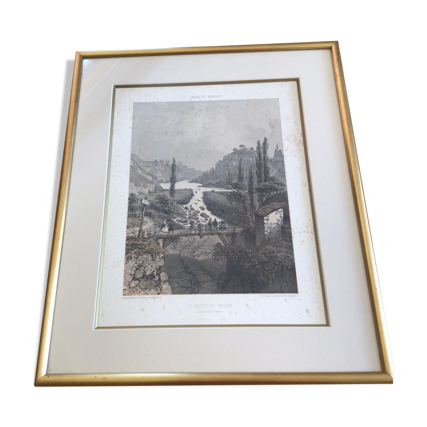 Original lithograph Nice and Savoie