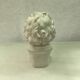 Men's bust in plaster original white
