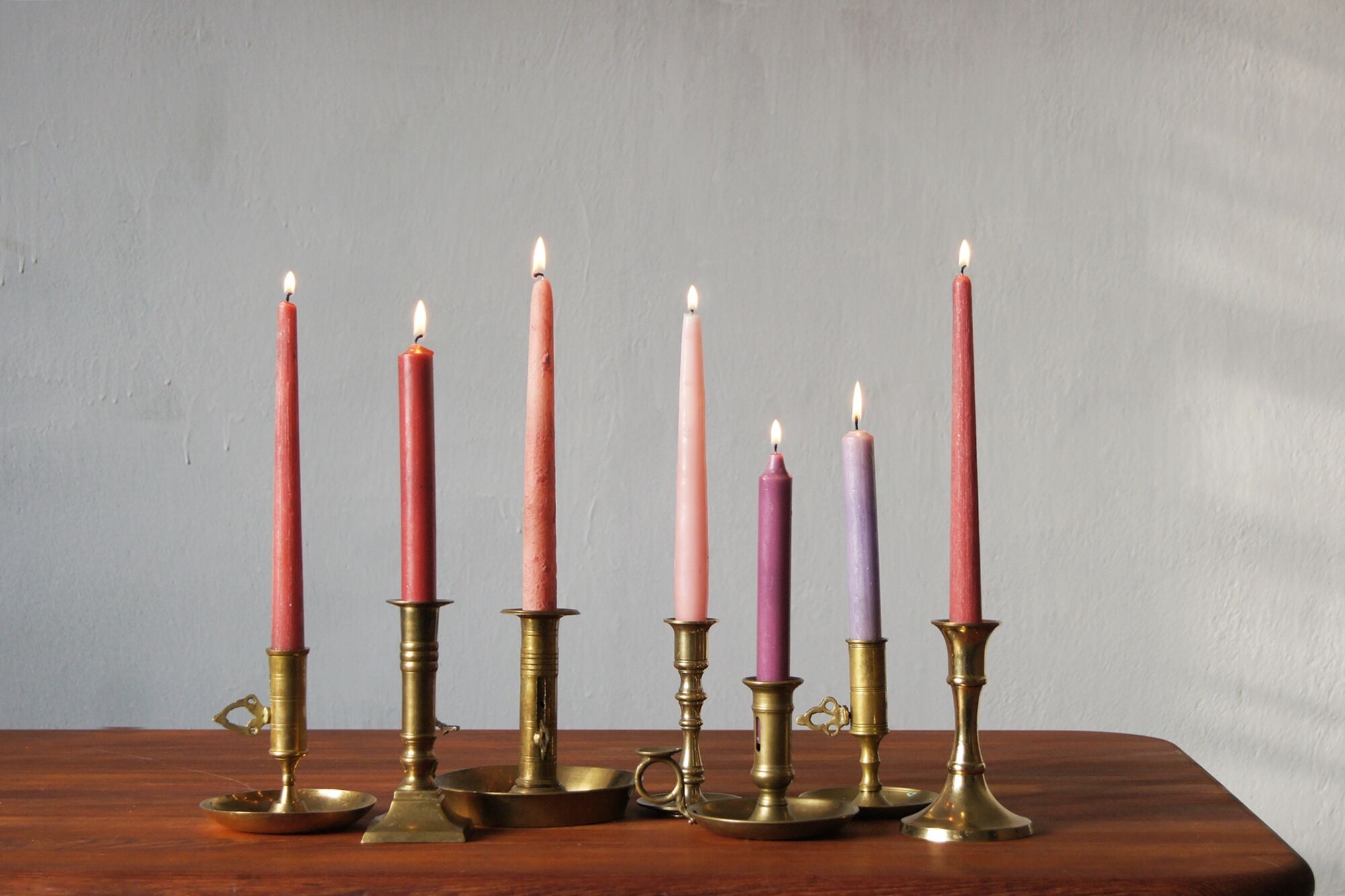Brass candlesticks, 1960