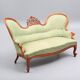 Neo-Rococo Sofa — 18th/20th Century Style — Carved Wooden Details — W 164 c