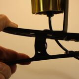 Golden lamp with vintage clamp