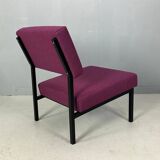 Gijs Van Der Sluis Eggplant colored Lounge Chair model 36 ZA, 1961