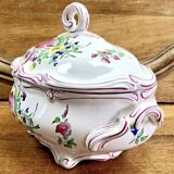 Luneville vegetable soup tureen, street lamp model