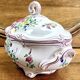 Luneville vegetable soup tureen, street lamp model