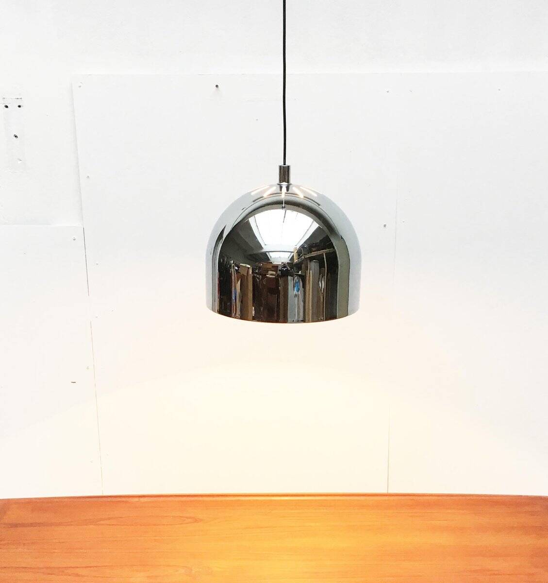 Suspension Chrome Modèle Allemand 5561 Espace Milieu du Siècle par Staff, Années 1970