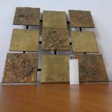 Brutalist Metal Wall Panel, 1960s