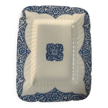 Plat rectangulaire en terre de fer Gien