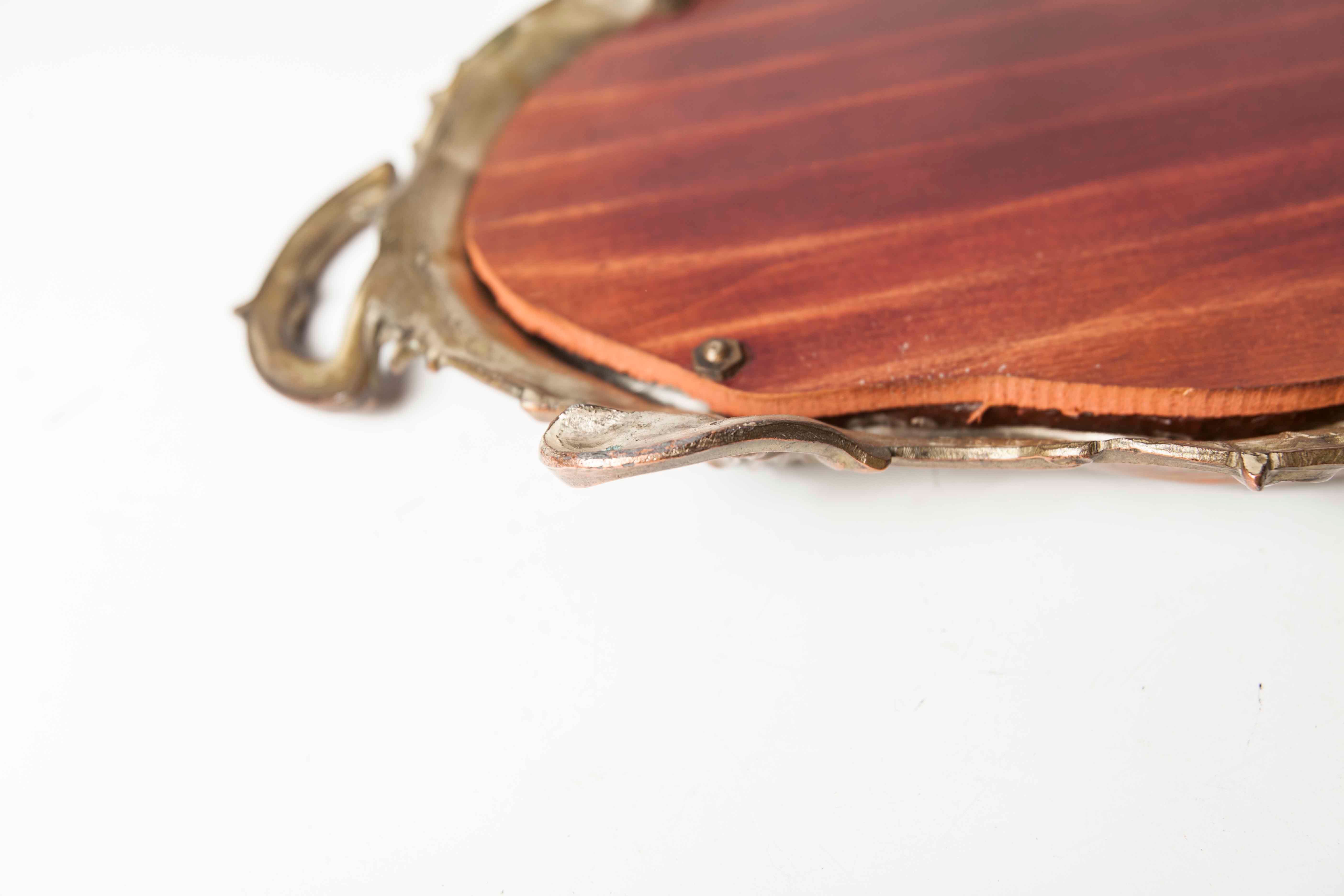 Plateau miroir bronze 1930