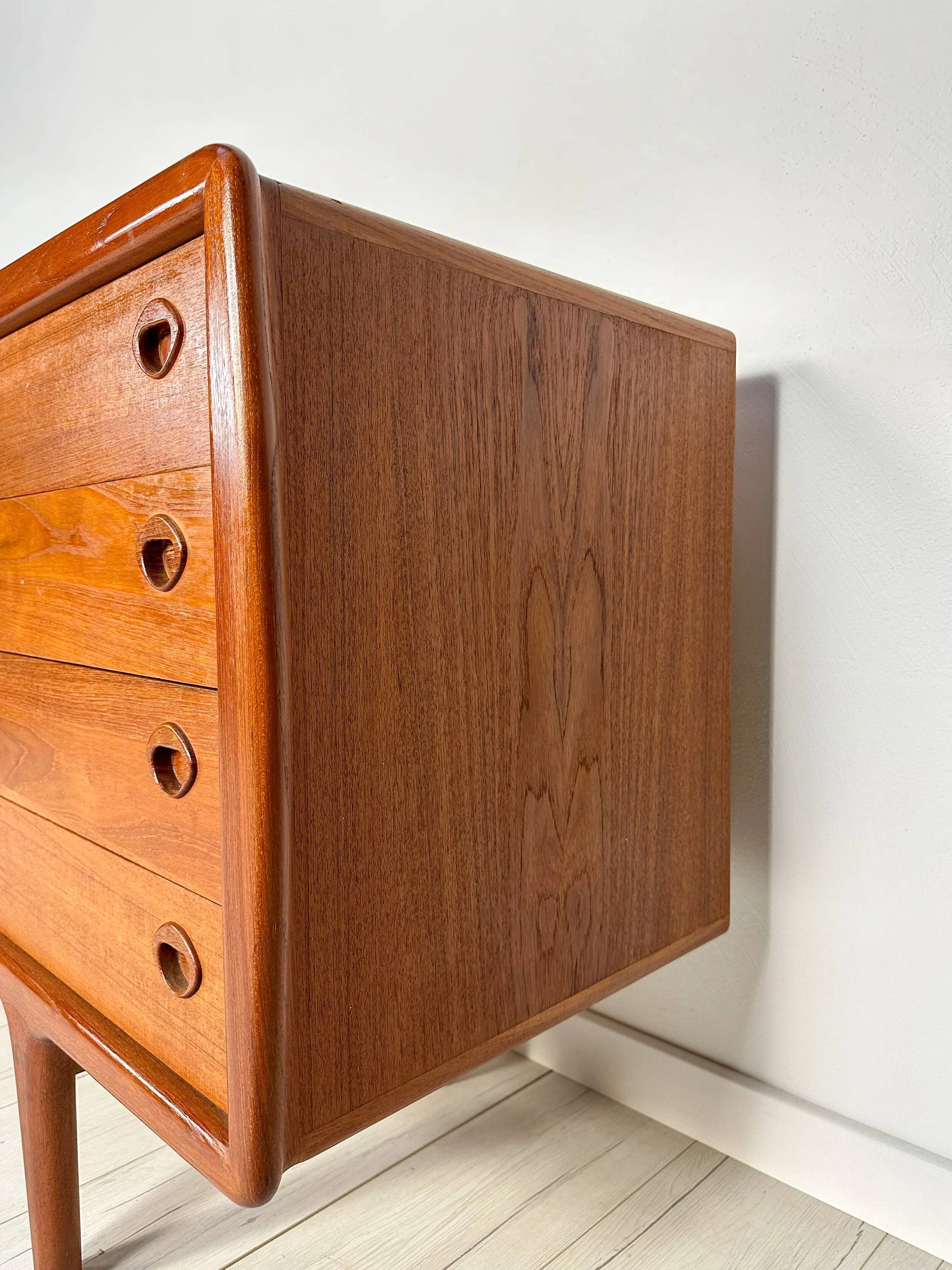 1960s Vintage Mid-Century Danish Teak Sideboard by H.P. Hansen
