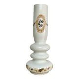 Vase verre opalin blanc