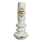 Vase verre opalin blanc
