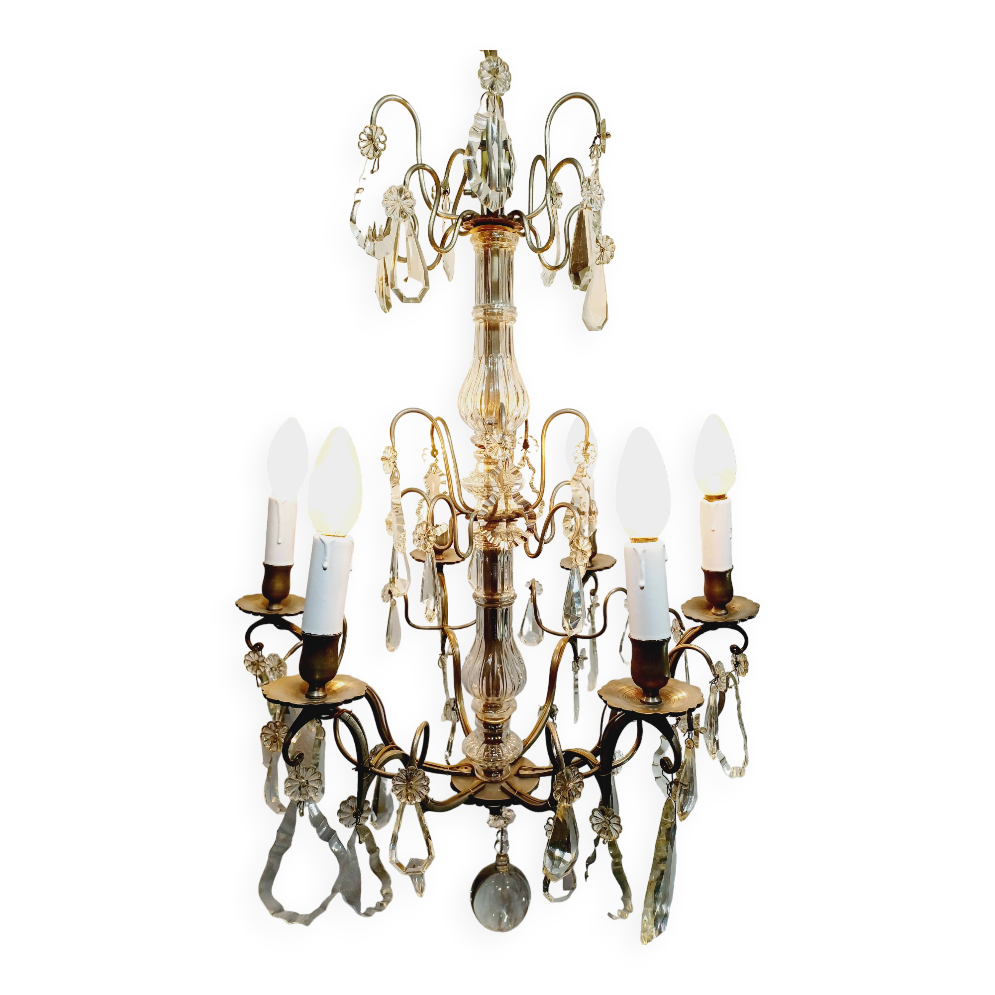 6 Light Crystal Chandelier