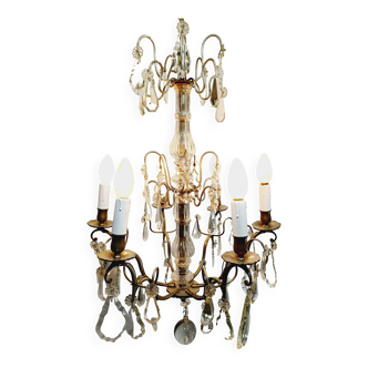 6 Light Crystal Chandelier