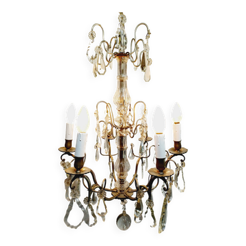 Lustre 6 Lumières Cristal
