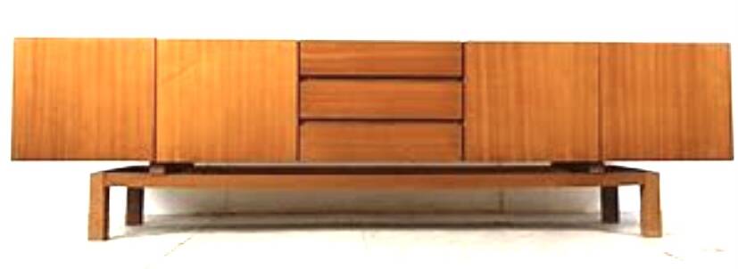 Vintage Scandinavian sideboard in blond teak