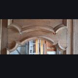 Cheminée et trumeau de château XVIIIe en chêne