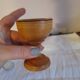Vintage turned wooden candle holder
