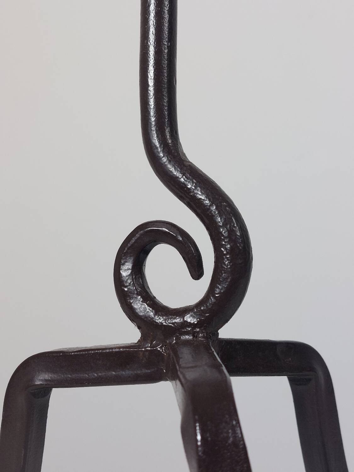 Vintage brutalist candlestick handcrafted with playful decor.