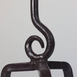 Vintage brutalist candlestick handcrafted with playful decor.