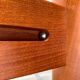 Large Danish brutalist coffee table in solid teak, 1960s.