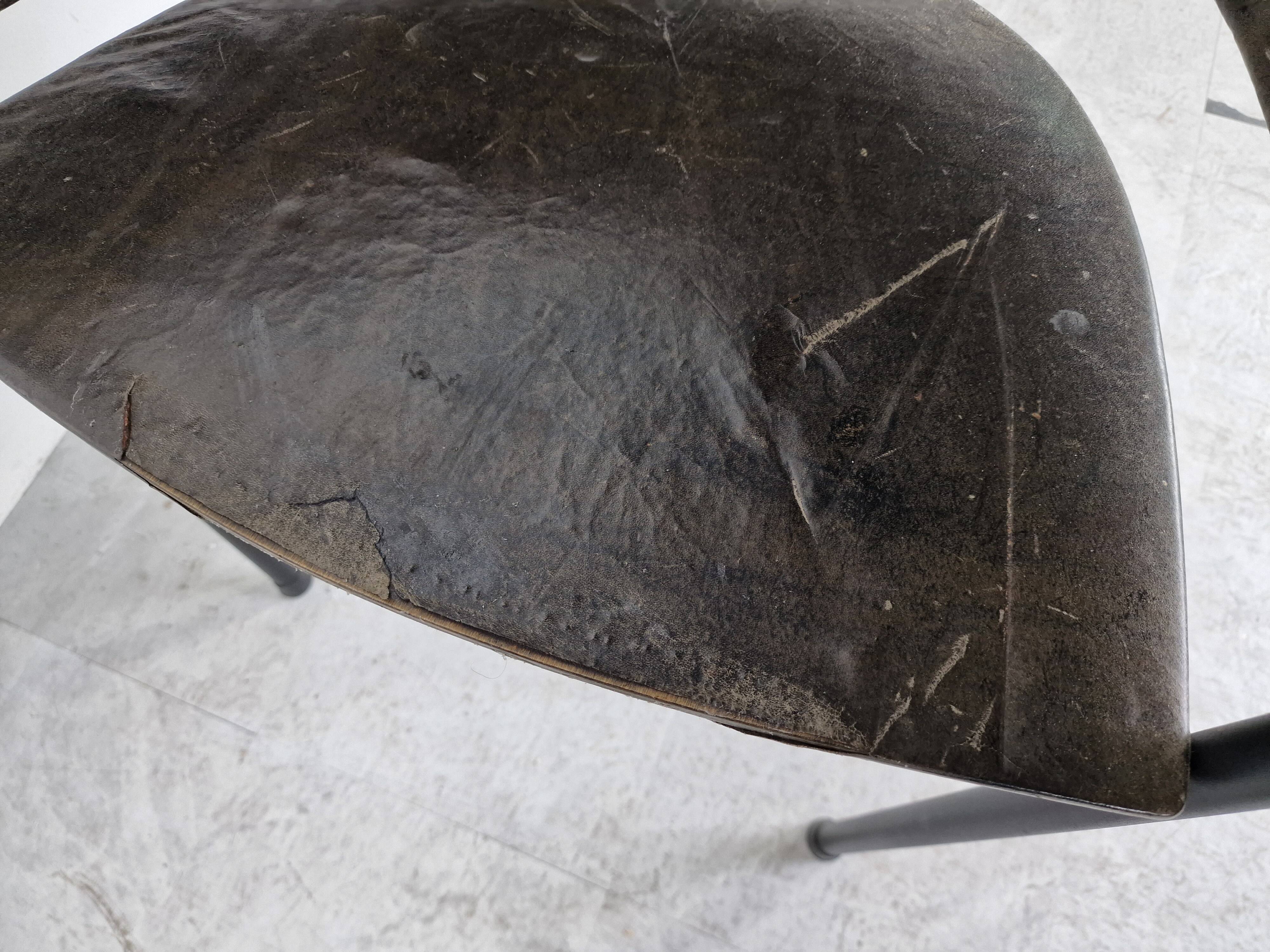 Vintage tripod armchairs, 1970s