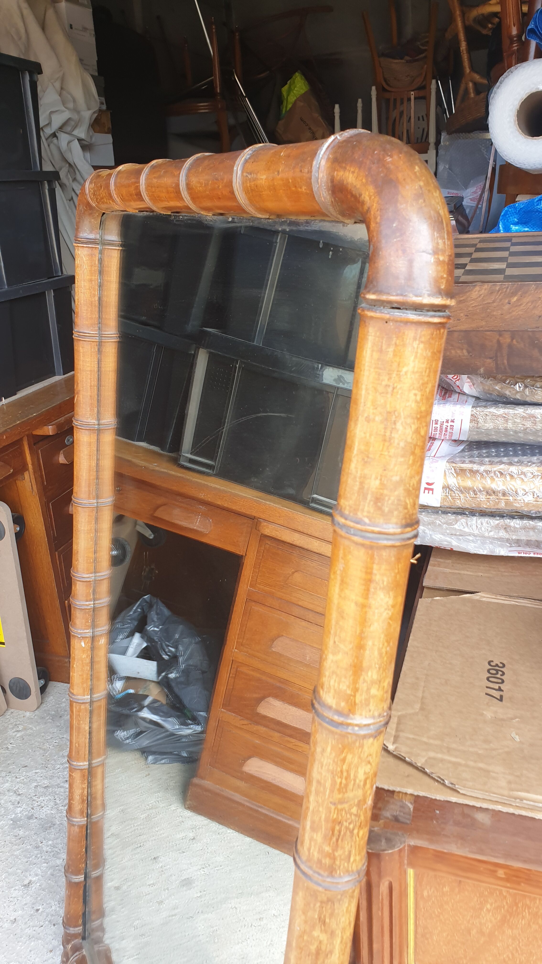 Colonial mirror late nineteenth 130x74cm