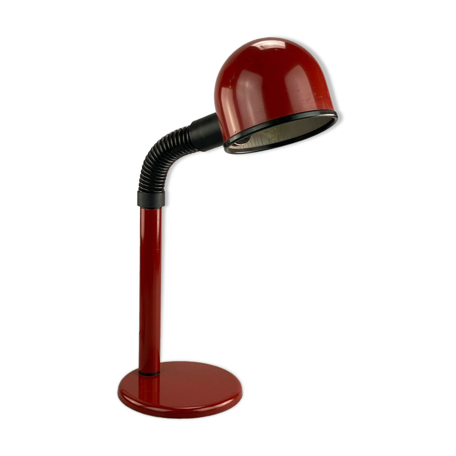 60s 70s Ball Lamp Lamp Light Red Table Lamp Space Age Design 60s 70s