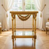 Antique table from around 1900, France.