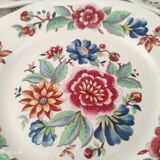 Set of 7 flat plates Sarreguemines Vence model