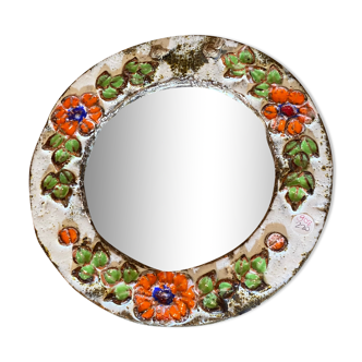 Round ceramic mirror Les Argonautes