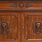 Buffet, commode, écritoire de propriété en acajou de style restauration, début XIXème
