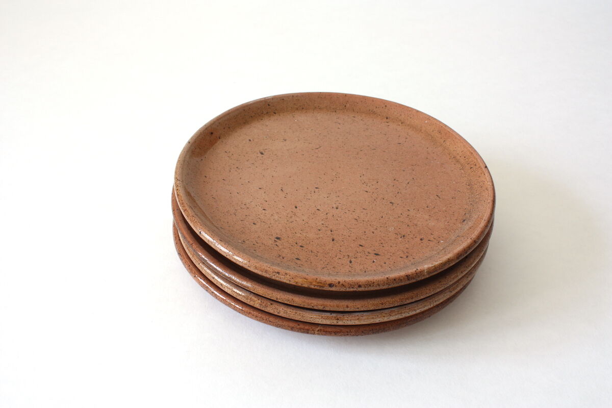 Salmon sandstone plates