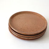 Salmon sandstone plates