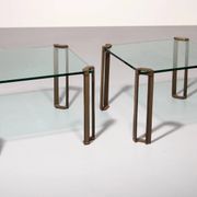 Design intemporel de Peter Ghyczy – Tables d'appoint T24 des années 1970 (60x60x45)