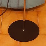 Authentique lampadaire des années 70 à 2 abat-jours noirs réglables