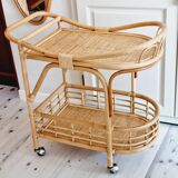 Desserte rotin année 60