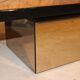Table in elm magnifying glass by Paul Michel, 1970 Roche Bobois