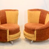 Fauteuils par František Jirák pour Tatra Nábytok