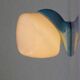 Large mid-century modern pale blue bathroom sconce from Ifö