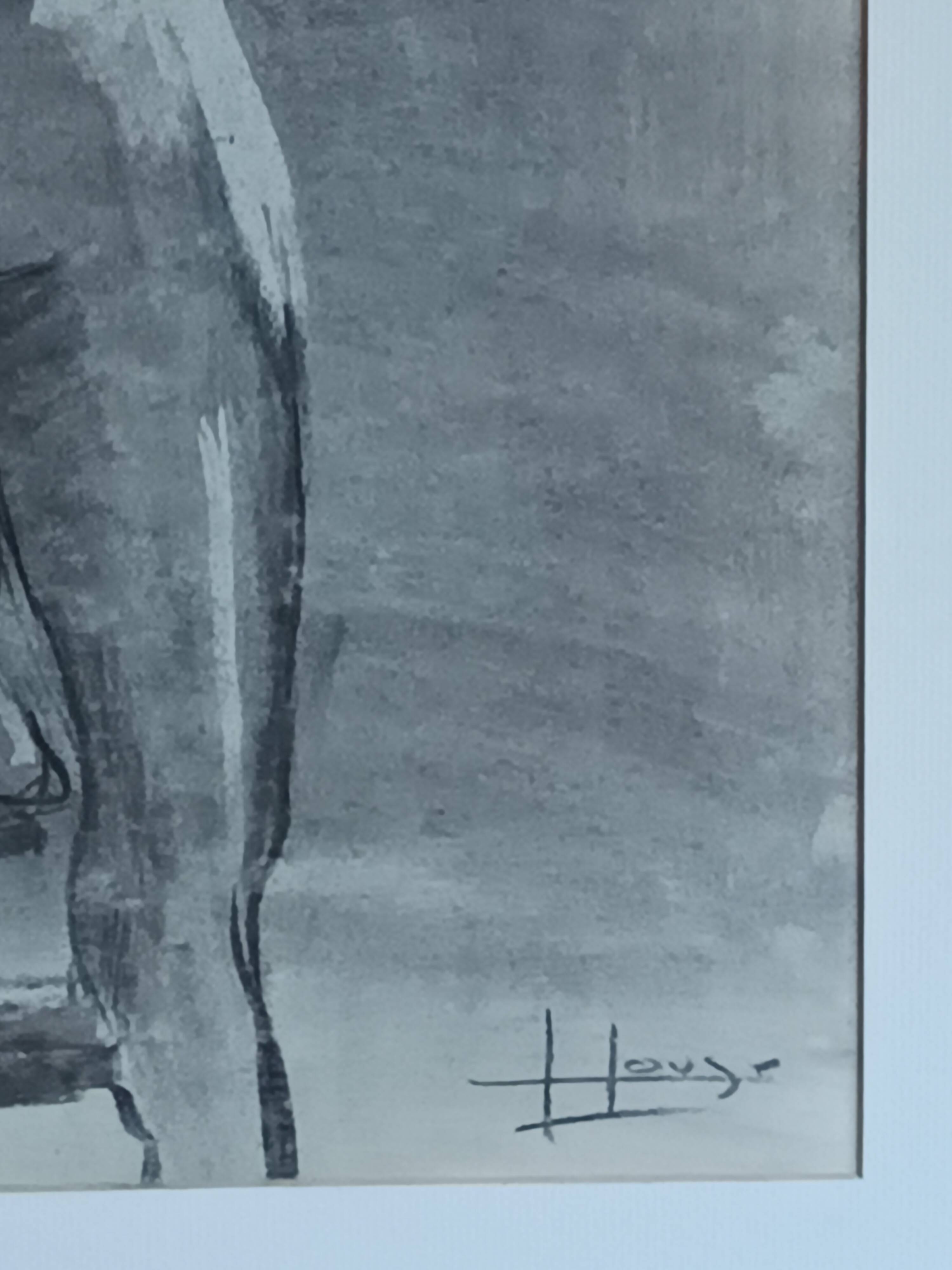 large painting signed Hélène Vogt (1902-1994)