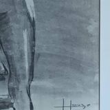 large painting signed Hélène Vogt (1902-1994)