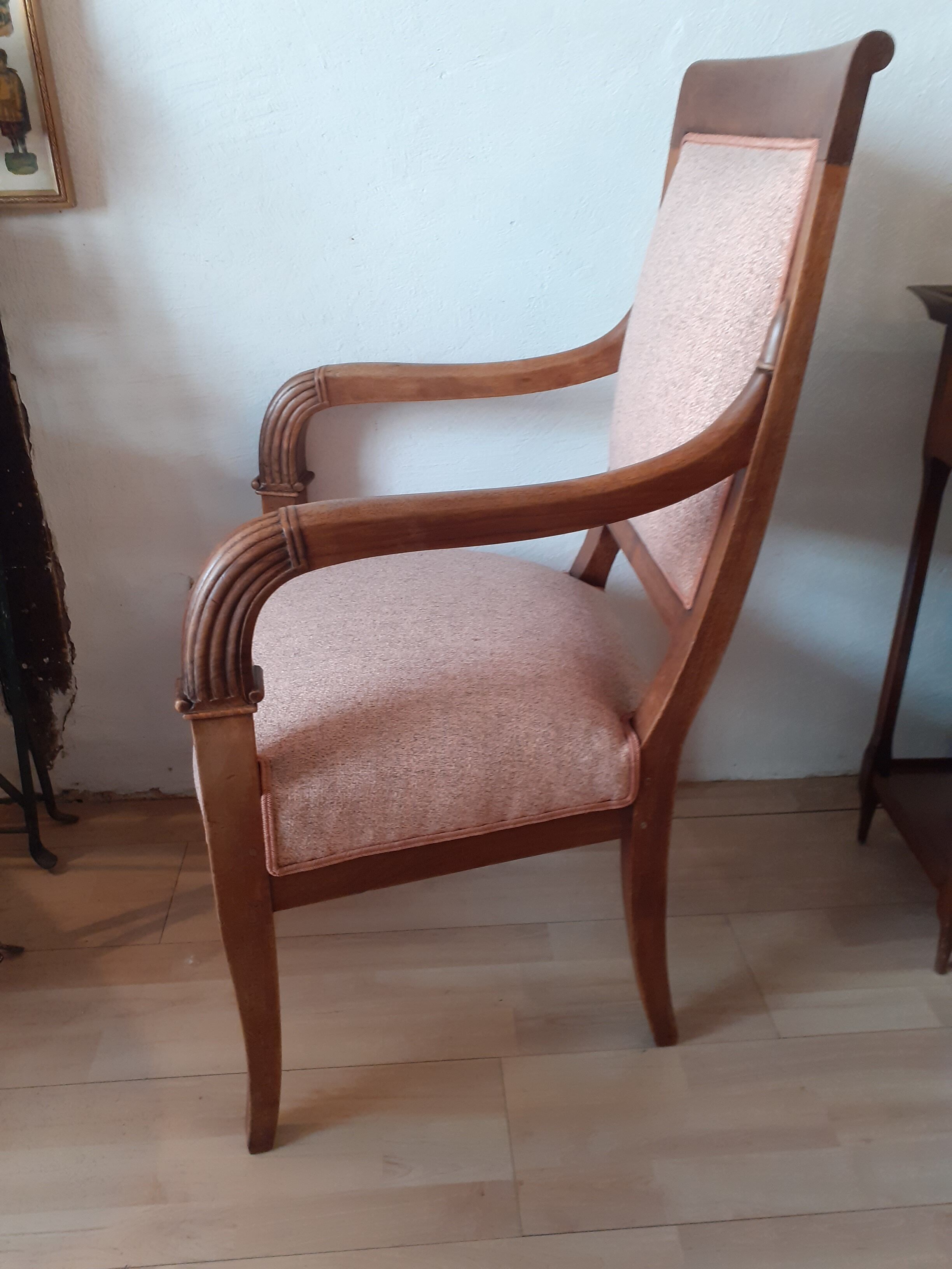 Walnut Empire chair