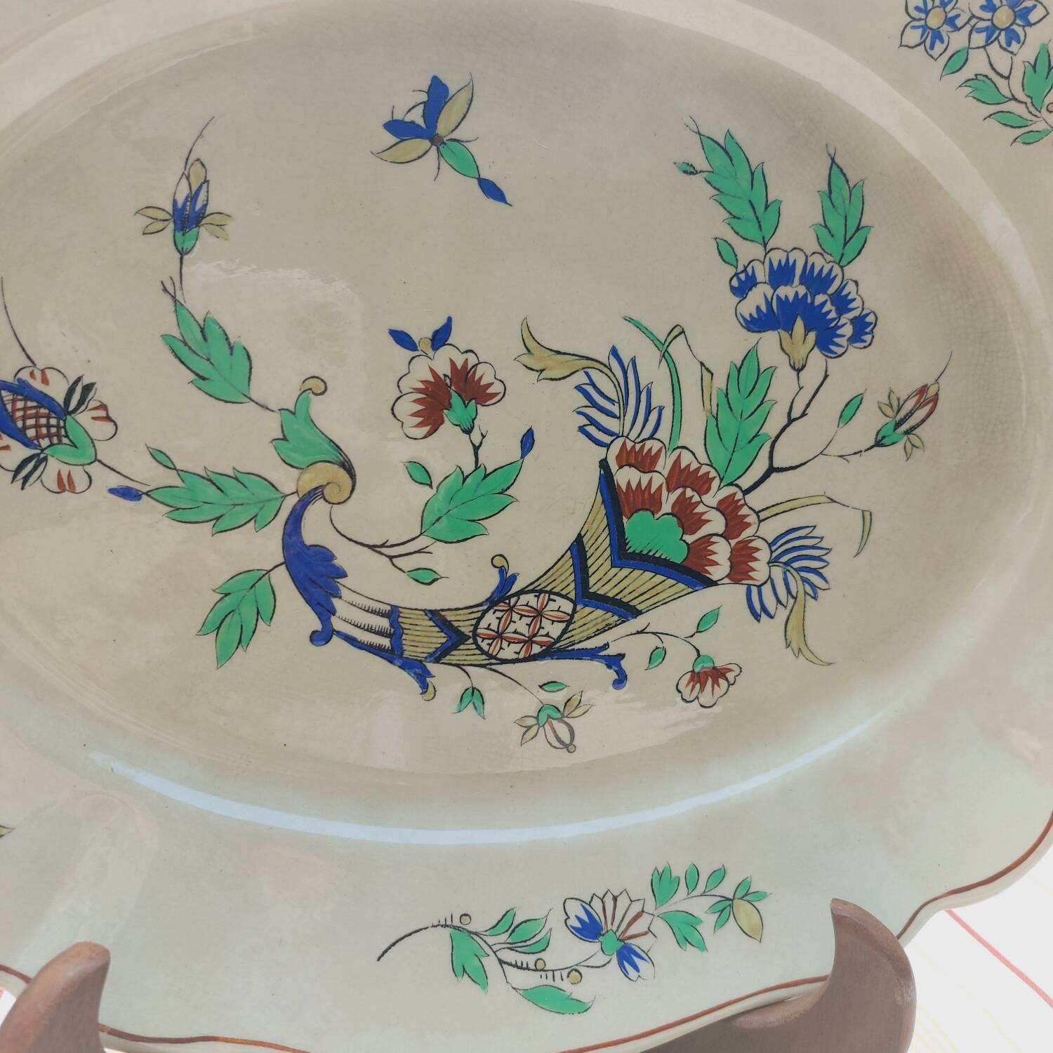 Boch La Louviere D2202 Oval Serving Platter Cornucopia