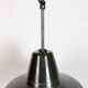 Industrial Black Enamel Factory Lamp with Iron Top, 1950s